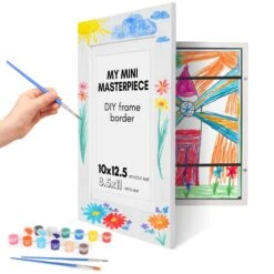 Canvas Kids Art Frame With DIY Frame Border | My Mini Masterpiece