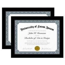 Americanflat Diploma Frame | Set Of 2 | Shatter-Resistant Glass