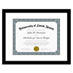 Americanflat Diploma Frame With Mat | Shatter-Resistant Glass | Classic Molding